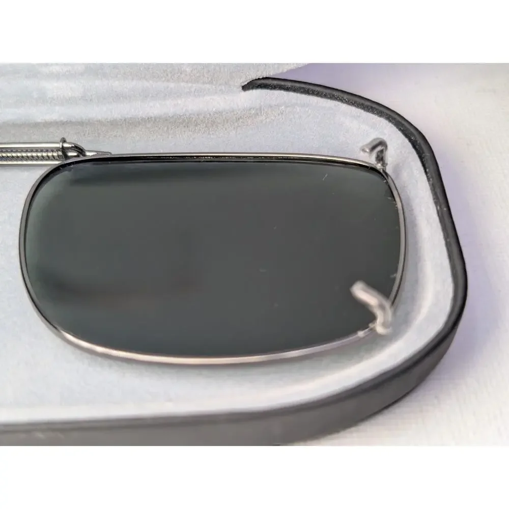 Cocoons Sunwear Polarized Clip On Sunglasses W/ Hard Case Zip Case Sleeve